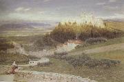 Albert Goodwin,RWS Certosa,near Florence (mk46) oil on canvas